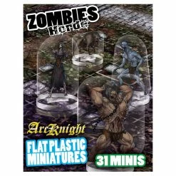 ARCKNIGHT Zombies Horde Flat Plastic Miniatures Miniature Games