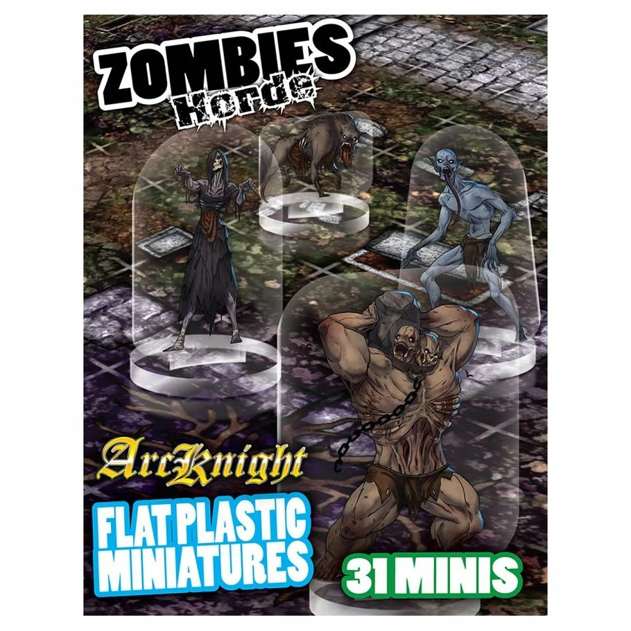 ARCKNIGHT Zombies Horde Flat Plastic Miniatures Miniature Games 3 ARCKNIGHT Zombies Horde Flat Plastic Miniatures Miniature Games