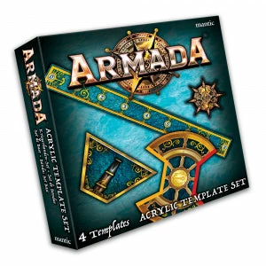MANTIC ENTERTAINMENT Miniature Games Armada: Acrylic Template Set 3 MANTIC ENTERTAINMENT Miniature Games Armada: Acrylic Template Set