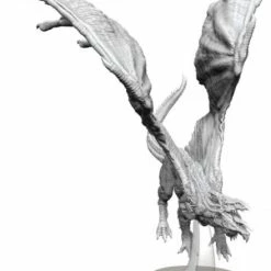 WIZKIDS Dungeons & Dragons: Nolzur`s Marvelous Unpainted Miniatures: Adult White Dragon W15