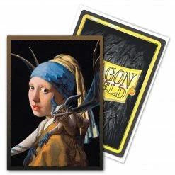 ARCANE TINMEN Card Sleeves Dragon Shield - Girl Pearl Earring - Brushed Art Sleeves (100CT)