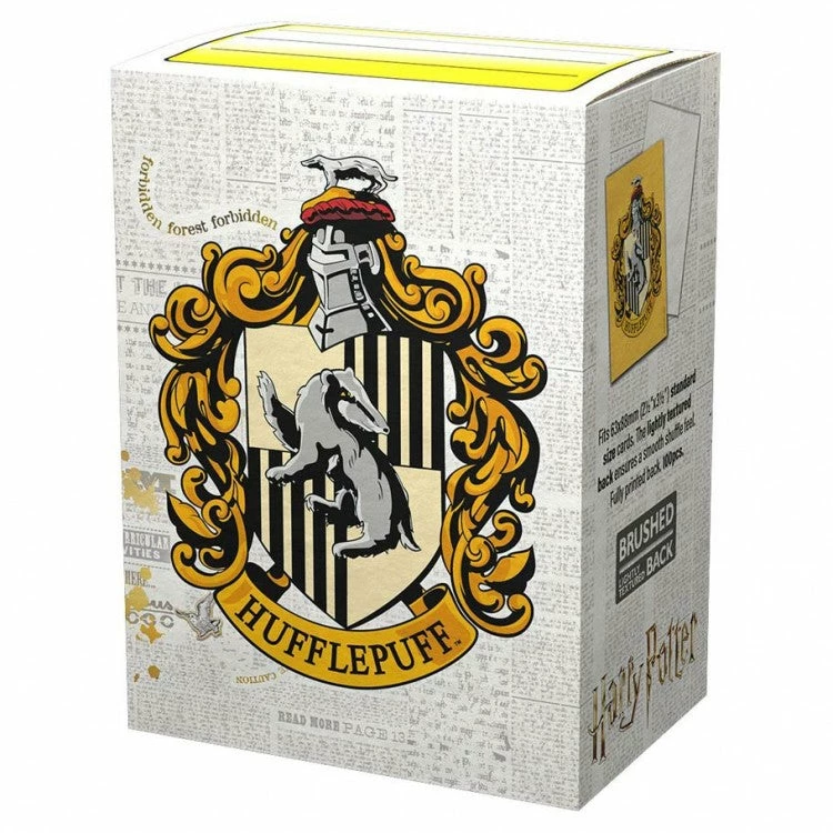 ARCANE TINMEN Card Sleeves Art: Brushed: Wizarding World Of Harry Potter: Hufflepuff Art Sleeves 100 CT 3 ARCANE TINMEN Card Sleeves Art: Brushed: Wizarding World Of Harry Potter: Hufflepuff Art Sleeves 100 CT