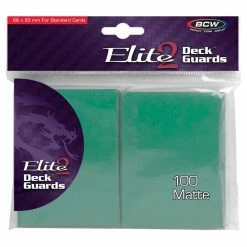 BCW DIVERSIFIED Deck Guard: Elite2: Seafoam Matte Sleeves 100CT Card Sleeves