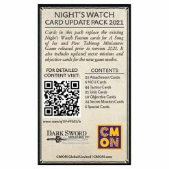 CMON Miniature Games A Song Of Ice And Fire: Night's Watch Faction Pack Miniatures Game