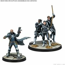ATOMIC MASS GAMES Miniature Games Marvel Crisis Protocol: Nick Fury And S.H.I.E.L.D. Agents Miniatures Game [Pre-order]
