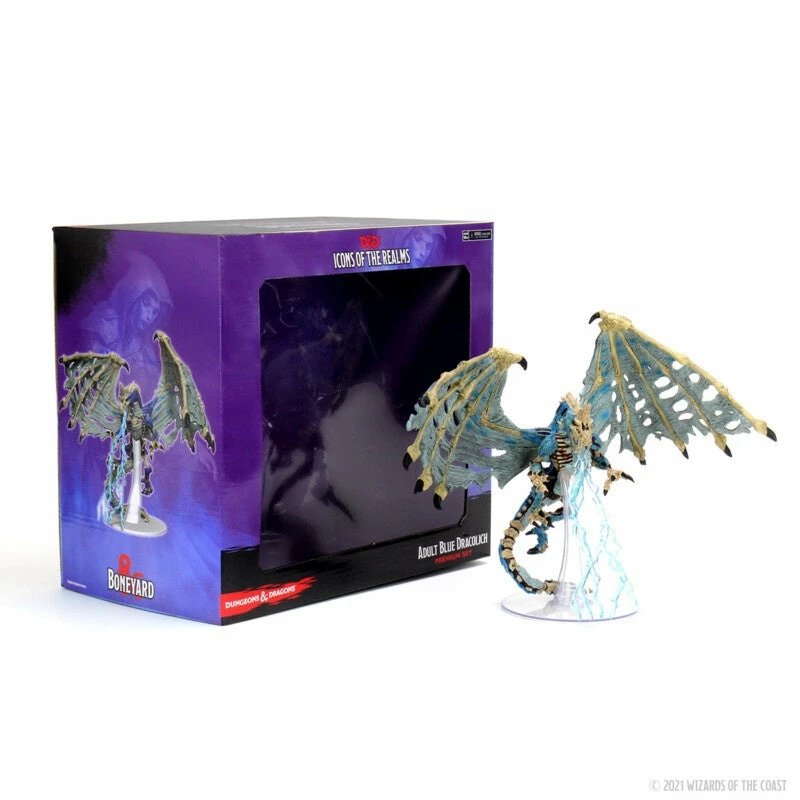 WIZKIDS Dungeons And Dragons D&D: Icons Of The Realms: Premium Figures: Blue Dracolich Miniatures 3 WIZKIDS Dungeons And Dragons D&D: Icons Of The Realms: Premium Figures: Blue Dracolich Miniatures