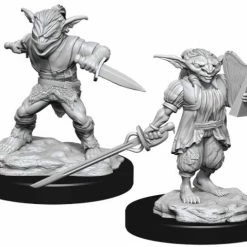 WIZKIDS Dungeons & Dragons: Nolzur`s Marvelous Male Goblin Rogue & Female Goblin Bard W15 Miniatures
