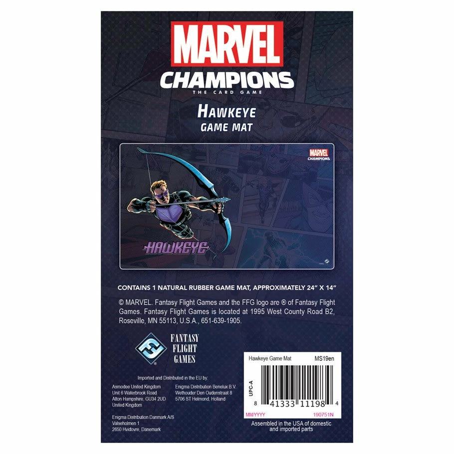 Fantasy Flight Games MC LCG: Hawkeye Game Mat Premium Art Play Mat 5 Fantasy Flight Games MC LCG: Hawkeye Game Mat Premium Art Play Mat