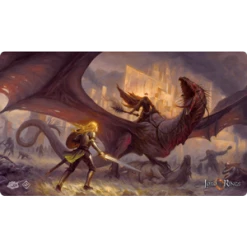 Fantasy Flight Games Lord Of The Rings LCG: The Flame Of The West Playmat Premium Art Play Mat