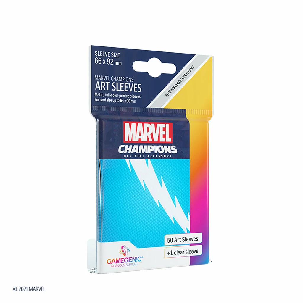 Asmodee Marvel Champions LCG: Art Sleeves - Quicksilver 3 Asmodee Marvel Champions LCG: Art Sleeves - Quicksilver