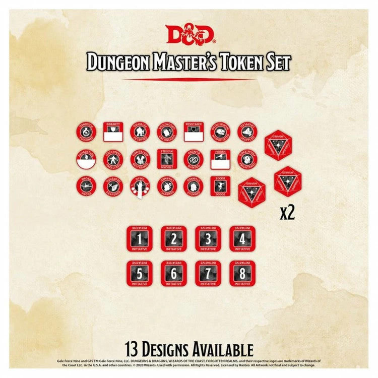 GALE FORCE 9 Dungeons & Dragons: Character Token Set: Dungeon Master 3 GALE FORCE 9 Dungeons & Dragons: Character Token Set: Dungeon Master