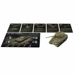 GALE FORCE 9 World Of Tanks: Miniatures Game: Wave 5 - American M4A1 76mm Sherman (Medium Tank) [Pre-order]