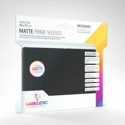 Gamegenic Card Sleeves Matte Prime: Black Basic Sleeves