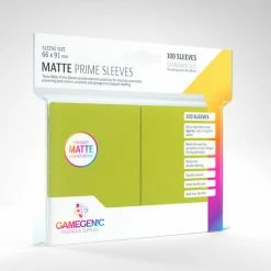 Gamegenic Prime: Lime Green Matte Basic Sleeves
