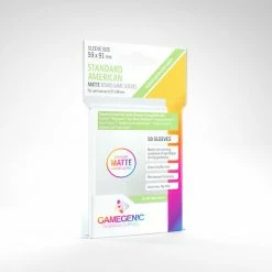Gamegenic Standard American Sized MATTE Board Game Sleeves 59 X 91 Mm Card Sleeves