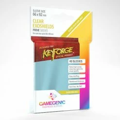 Gamegenic KeyForge Exoshields Clear PRIME Basic Sleeves