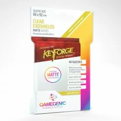 Gamegenic KeyForge Exoshields Clear MATTE Basic Sleeves
