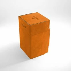 Gamegenic Watchtower 100+ Card Convertible Deck Box: Orange Deck Boxes & Storage Boxes