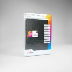Gamegenic Sideloading 18-Pocket Pages - 10 Pack - Black Card Binder