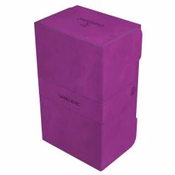 Gamegenic Watchtower Stronghold 200+ Convertible Deck Box Purple Deck Boxes & Storage Boxes