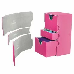 Gamegenic Watchtower Stronghold 200+ Convertible Deck Box Pink