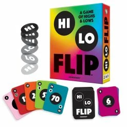 GAMEWRIGHT Non-Collectible Card Games Hi Lo Flip Card Game