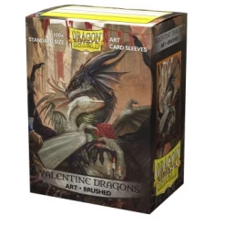 ARCANE TINMEN Dragon Shield - Valentine Dragon 2021 - Brushed Art Sleeves (100CT) [In Stock] Card Sleeves