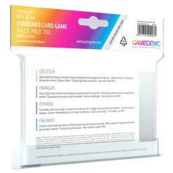 GAMEGENIC Standard Card Game Value Pack - Basic Sleeves 200CT Card Sleeves