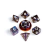 METALLIC DICE GAMES Stardust Galaxy 7pcs Mini Dice Set