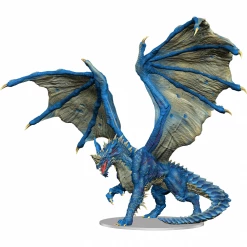 WIZKIDS Dungeons And Dragons D&D: Icons Of The Realms: Premium Figures: Adult Blue Dragon Miniatures Miniature Games