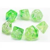 Chessex: Clam Shell Luminary Nebula Spring/White 7pcs Dice Set