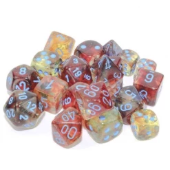 Chessex: Clam Shell Luminary Nebula Sambler 7pcs Dice Set 18CT Dice Sets
