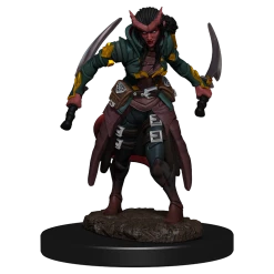 WIZKIDS Dungeons And Dragons D&D: Icons Of The Realms IR: Tiefling Rogue Female Premium Miniatures