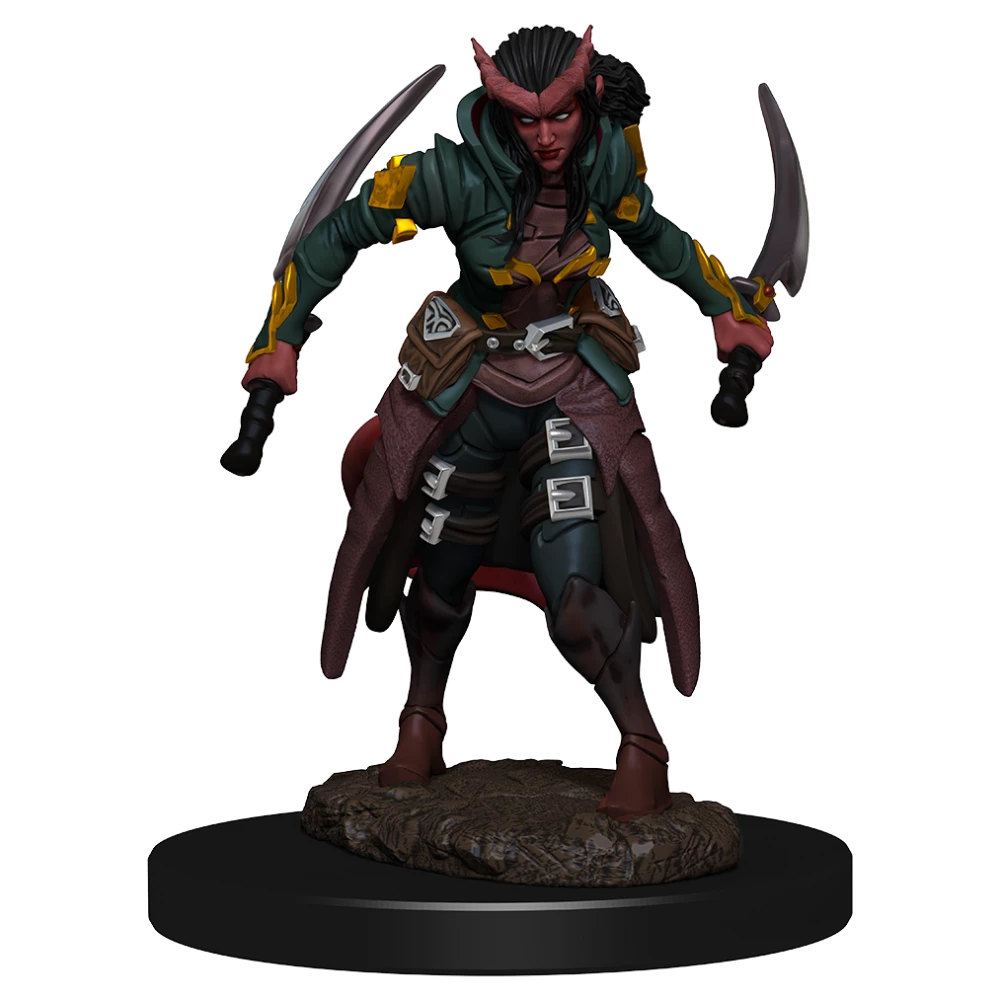 WIZKIDS Dungeons And Dragons D&D: Icons Of The Realms IR: Tiefling Rogue Female Premium Miniatures 3 WIZKIDS Dungeons And Dragons D&D: Icons Of The Realms IR: Tiefling Rogue Female Premium Miniatures