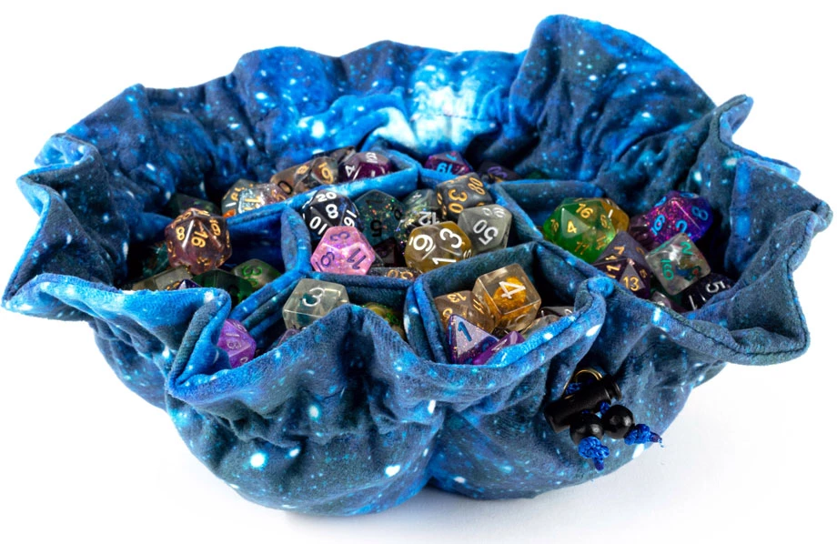 METALLIC DICE GAMES Galaxy Dice Bag With Pockets 3 METALLIC DICE GAMES Galaxy Dice Bag With Pockets