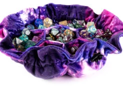 METALLIC DICE GAMES Nebula Dice Bag With Pockets