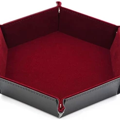 BCW DIVERSIFIED Dice Holder Dice Tray: LX: Hex: Red