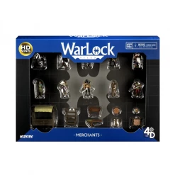 WIZKIDS WarLock Tiles: Accessory: Merchants Miniature Set Miniature Games