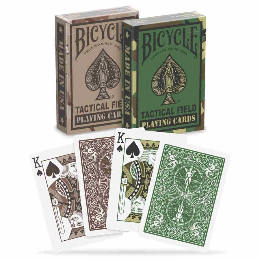 Non-Collectible Card Games Bicycle Playing Cards: Tactical Field Camo Green/Brown 3 Non-Collectible Card Games Bicycle Playing Cards: Tactical Field Camo Green/Brown
