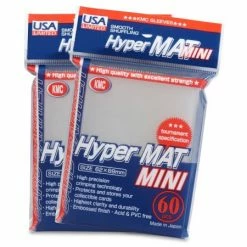 Card Sleeves KMC Hyper Mat Mini US Version (Clear) Basic Sleeves 60ct [In Stock]