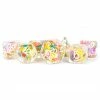METALLIC DICE GAMES Fruit 7pcs Dice Set