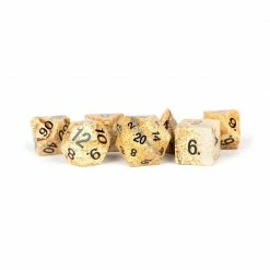 METALLIC DICE GAMES Picture Jasper 7-Count Dice Set