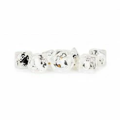 METALLIC DICE GAMES 7-Set Penguin Dice