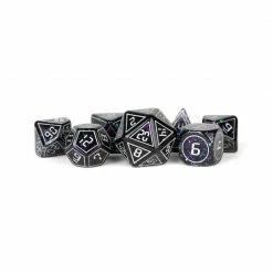 METALLIC DICE GAMES Dice Sets 7-Set Framed Void Dice