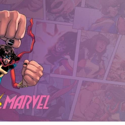 Fantasy Flight Games Marvel Champions Ms. Marvel Game Mat Premium Art Play Mat