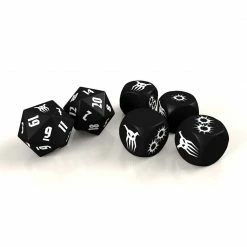 MODIPHIUS ENTERTAINMENT Dice Sets Achtung! Cthulhu 2d20: Black Sun Dice Set [Pre-order]