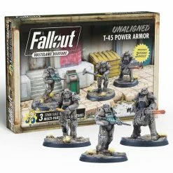 MODIPHIUS ENTERTAINMENT Fallout: Wasteland Warfare: Unaligned T-45 Power Armour Miniatures Miniature Games