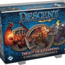 Fantasy Flight Games Descent: Journeys In The Dark: Treaty Of Champions: Hero And Monster Collection Expansion