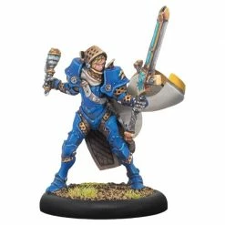 PRIVATEER PRESS Miniature Games Warmachine: Cygnar - Lt. Gwen Keller Storm Knight Solo Miniatures