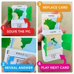 Poptacular Non-Collectible Card Games 100 PICS Countries Card Game